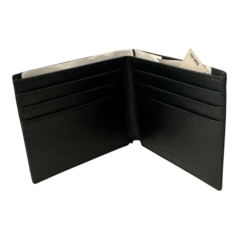 Michael Kors Black and Brown Signature Wallet